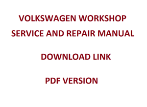 Vw passat official service manual 2015 subaru